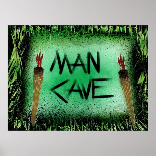 Póster Man Cave Tiki (Frente)