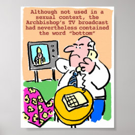 Póster Man Complains by Telephone about TV Broadcast