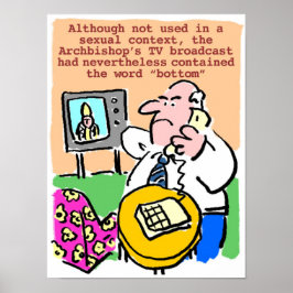 Póster Man Complains by Telephone about TV Broadcast
