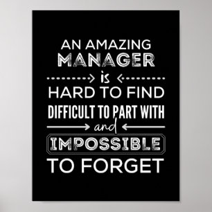 Póster Manager, Gift For Manager, A Truly Great Manager