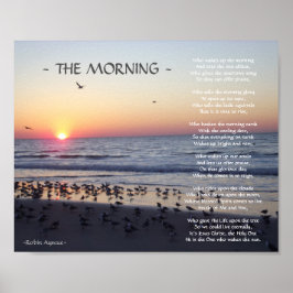 PÓSTER MAÑANA BEACH SUNRISE POEM