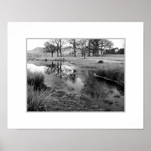 Póster Mañana de invierno: Bahía Strandshag, Derwentwater (Frente)