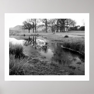 Póster Mañana de invierno: Bahía Strandshag, post Derwent