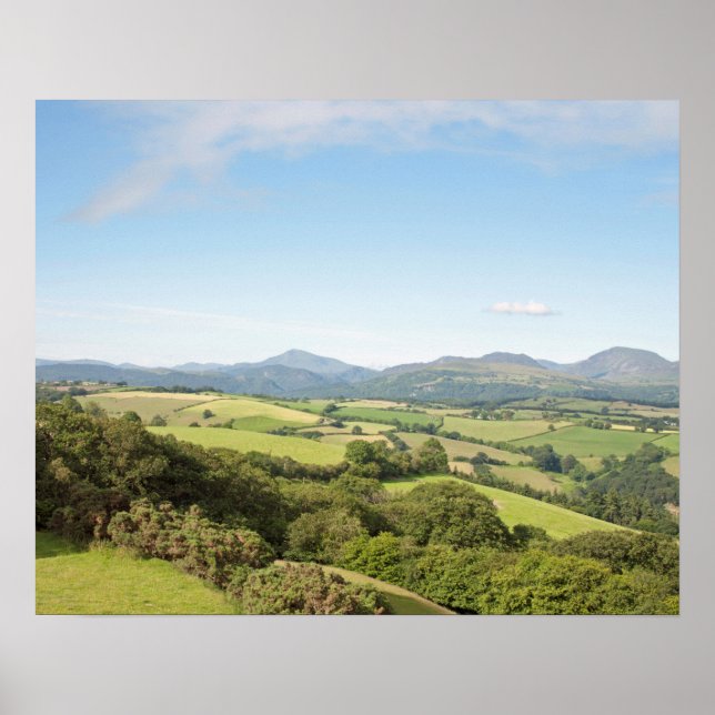 Póster Mañana de verano, la postal del Valle del Conwy (Frente)
