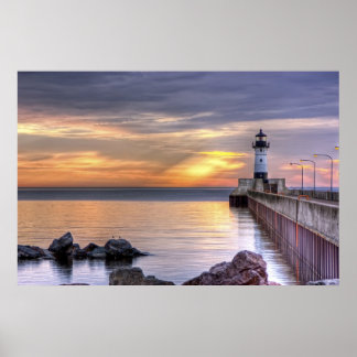 Póster Mañana del muelle norte