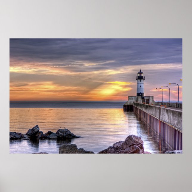 Póster Mañana del muelle norte (Frente)