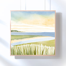 Póster Mañana en Chatham | Pintura en acuarela de Cape Co