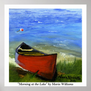 Póster Mañana en el Poster del lago por Maria Williams