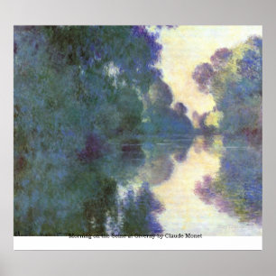Póster Mañana en el Sena en Giverny por Claude Monet