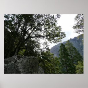 Póster Mañana en el sendero hacia Vernal Falls en Yosemit