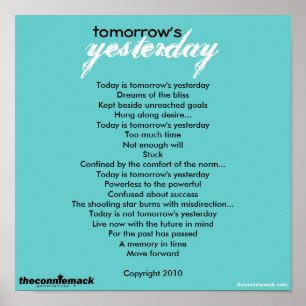 Póster Mañana es Poster ayer