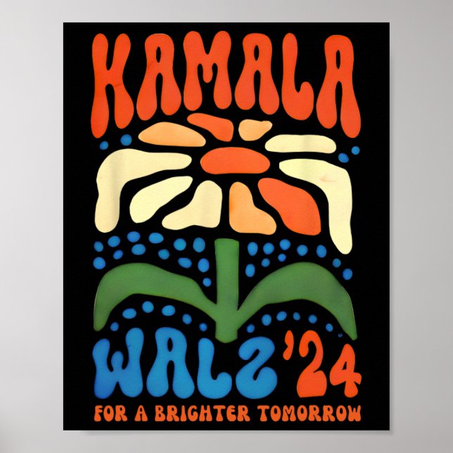 Póster Mañana más brillante Boho Estético Kamala Waltz 20 (Frente)