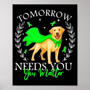 Póster Mañana necesita amante de mujeres perros salud men