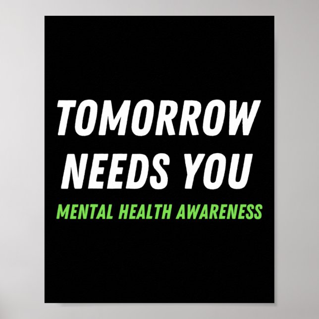 Póster Mañana Necesita Conciencia Sobre La Prevención Del (Frente)