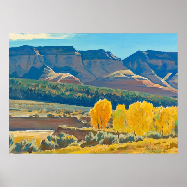 Póster Mañana pacífica por Maynard Dixon (Frente)