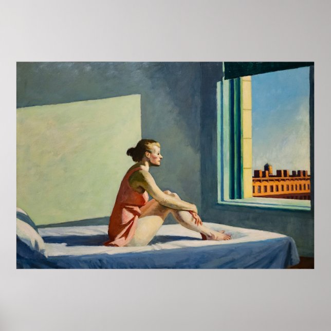 Póster Mañana Sol - Edward Hopper Art Print (Frente)