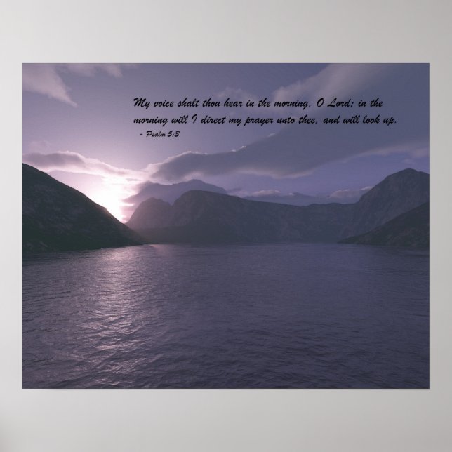 Póster Mañana temprano con verso (Frente)