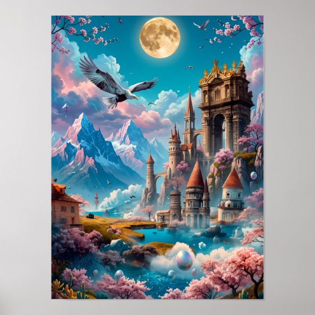 Póster Manantiales eternos del Castillo del Reino de los  (Frente)