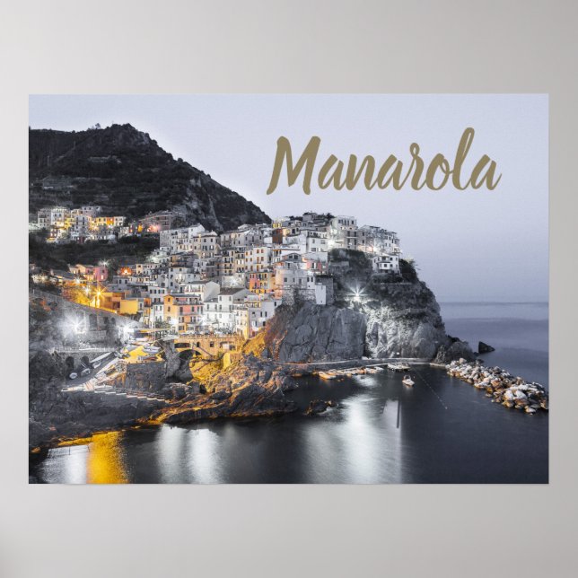 Póster Manarola Cinque Terre Liguria Regalo Bella Artes d (Frente)