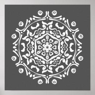 Póster Manatee Mandala