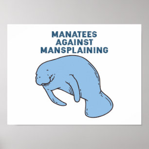 Póster Manatíes contra las manchas