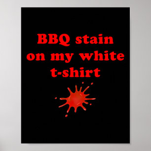 Póster Mancha Bbq En Mi Blanco 2