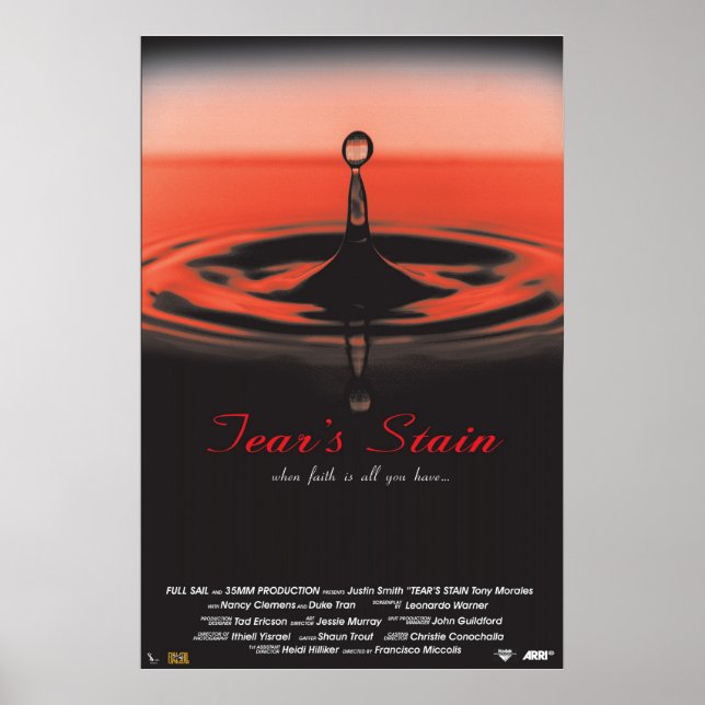 Póster Mancha de lágrimas (Frente)