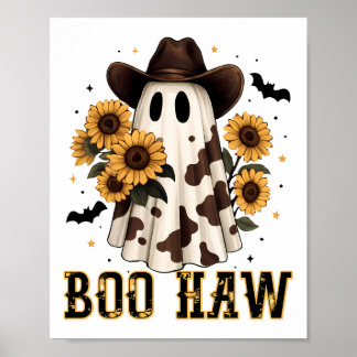 Póster Manchas de Vaca del Oeste Fantasma Espeluznante Bo