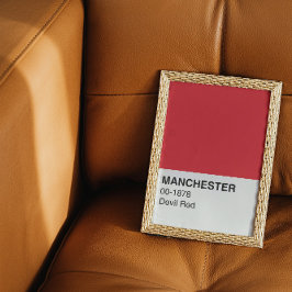 Póster Manchester Devil Red - Ancho completo