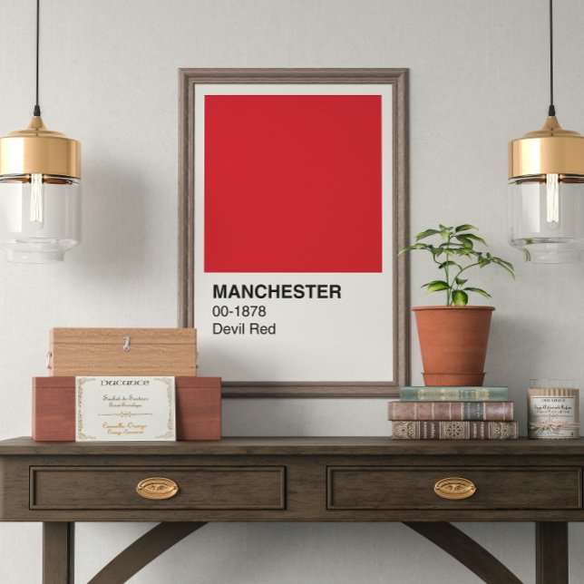 Póster Manchester Devil Red - Frontera Blanca (Subido por el creador)