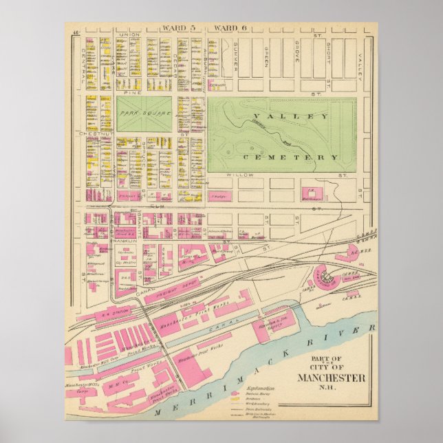 Póster Manchester, NH, parte (Frente)