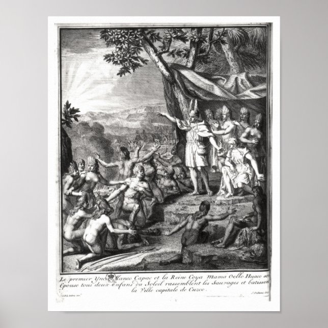 Póster Manco Capac y su esposa (Frente)