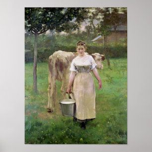 Póster Manda Lametrie, The Farm Maid, 1887