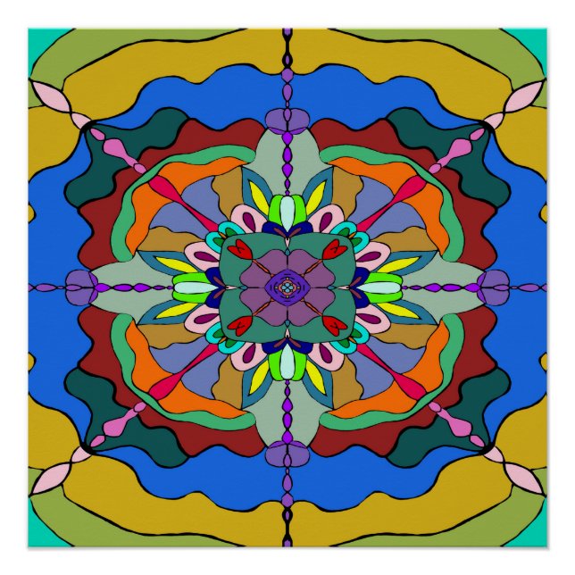 Póster mandala 1 (Anverso)