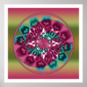 Póster Mandala 1 del círculo de la cosecha