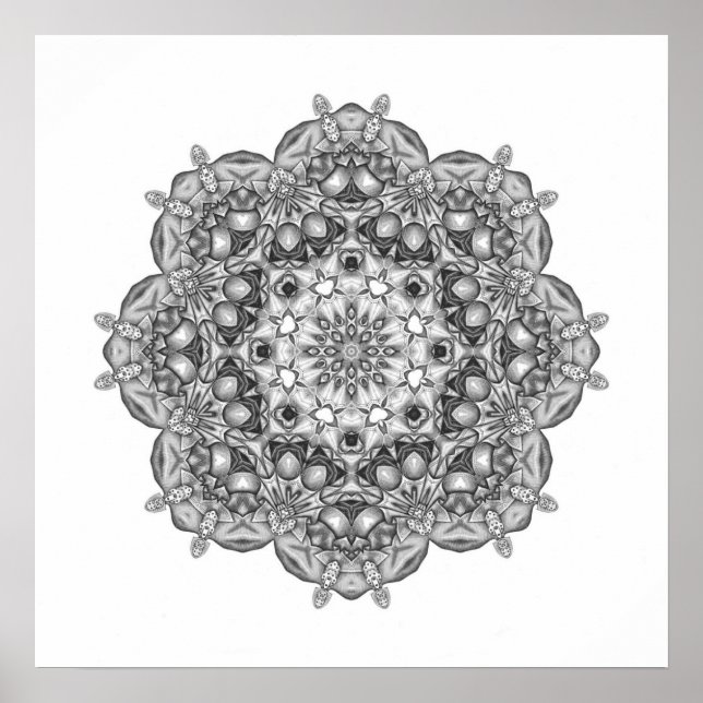 Póster Mandala a color (Frente)