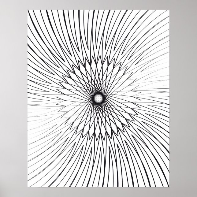 Póster Mandala, alambres para bicicletas 2 (Frente)