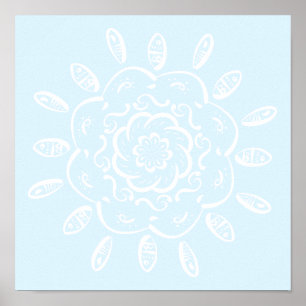 Póster Mandala ártica