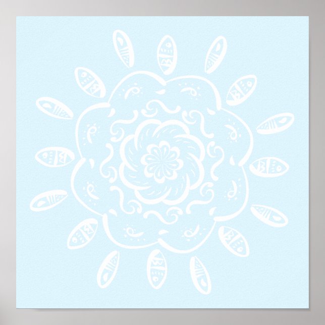 Póster Mandala ártica (Frente)
