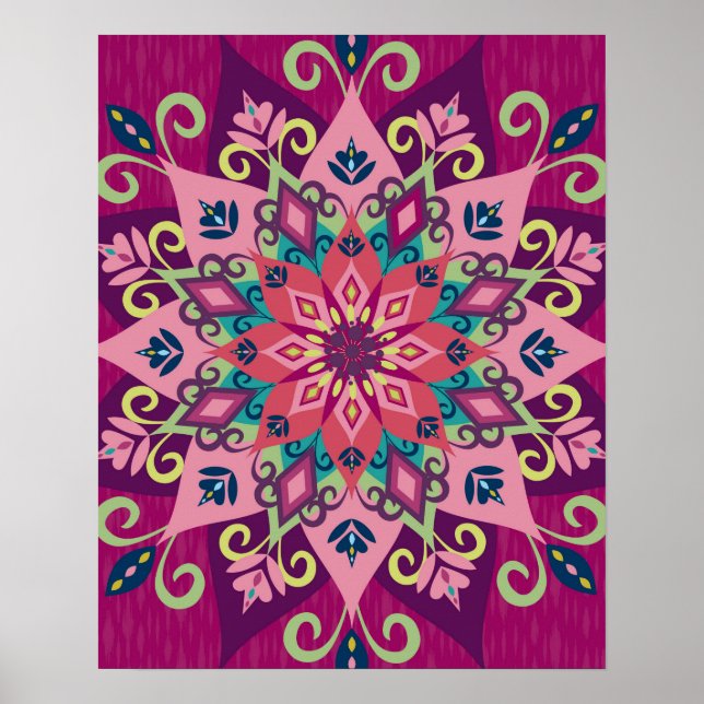 Póster Mandala Bloom (Frente)