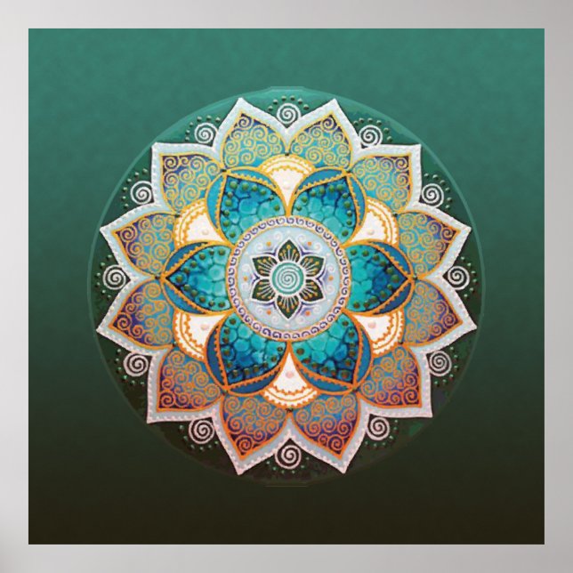 Póster Mandala brillante - Poster (Frente)