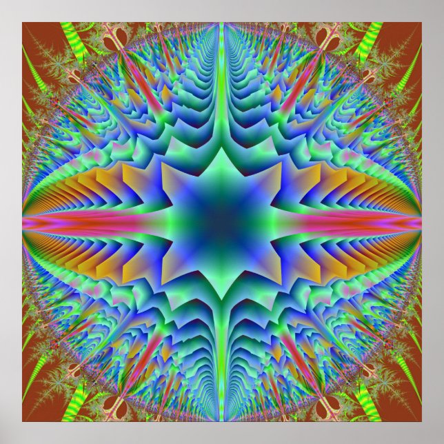 Póster Mandala bulliciosa (Frente)