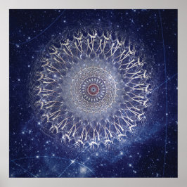 Póster Mandala Celestial Galaxy Art