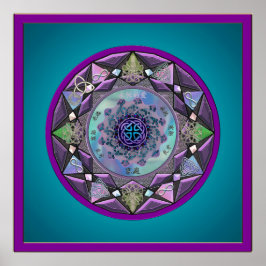 Póster Mandala celta enmarcada en Guay Hues