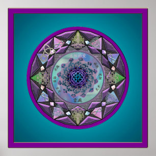 Póster Mandala celta enmarcada en Guay Hues