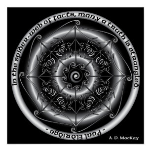 Póster Mandala céltica de la araña