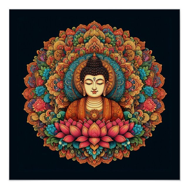 Póster Mandala con presupuesto (Anverso)