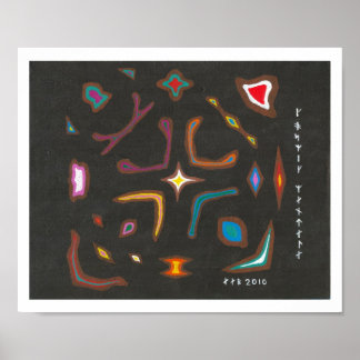 Póster Mandala cósmica