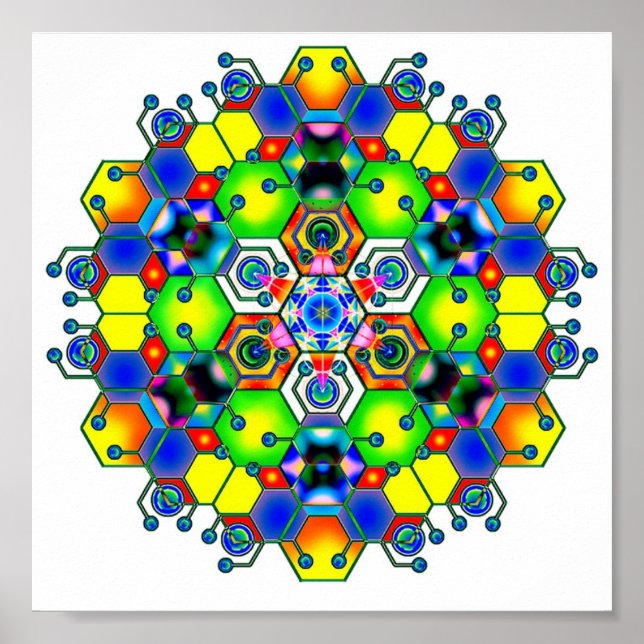 Póster Mandala cósmica 1 (Frente)