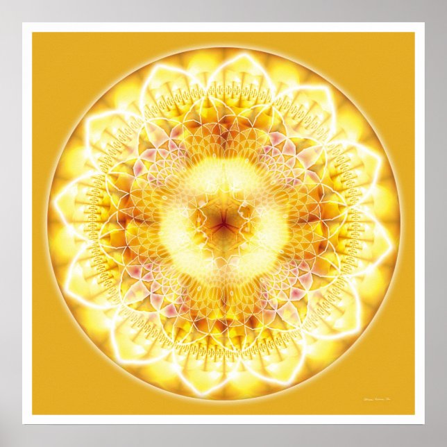 Póster Mandala curativa 1 (Frente)